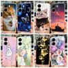 For Xiaomi Poco C65 Case Cute Cat Butterfly Cover Soft TPU Phone Case For Xiaomi Redmi 13C Redmi13C PocoC65 Fundas 6.74'' Bumper