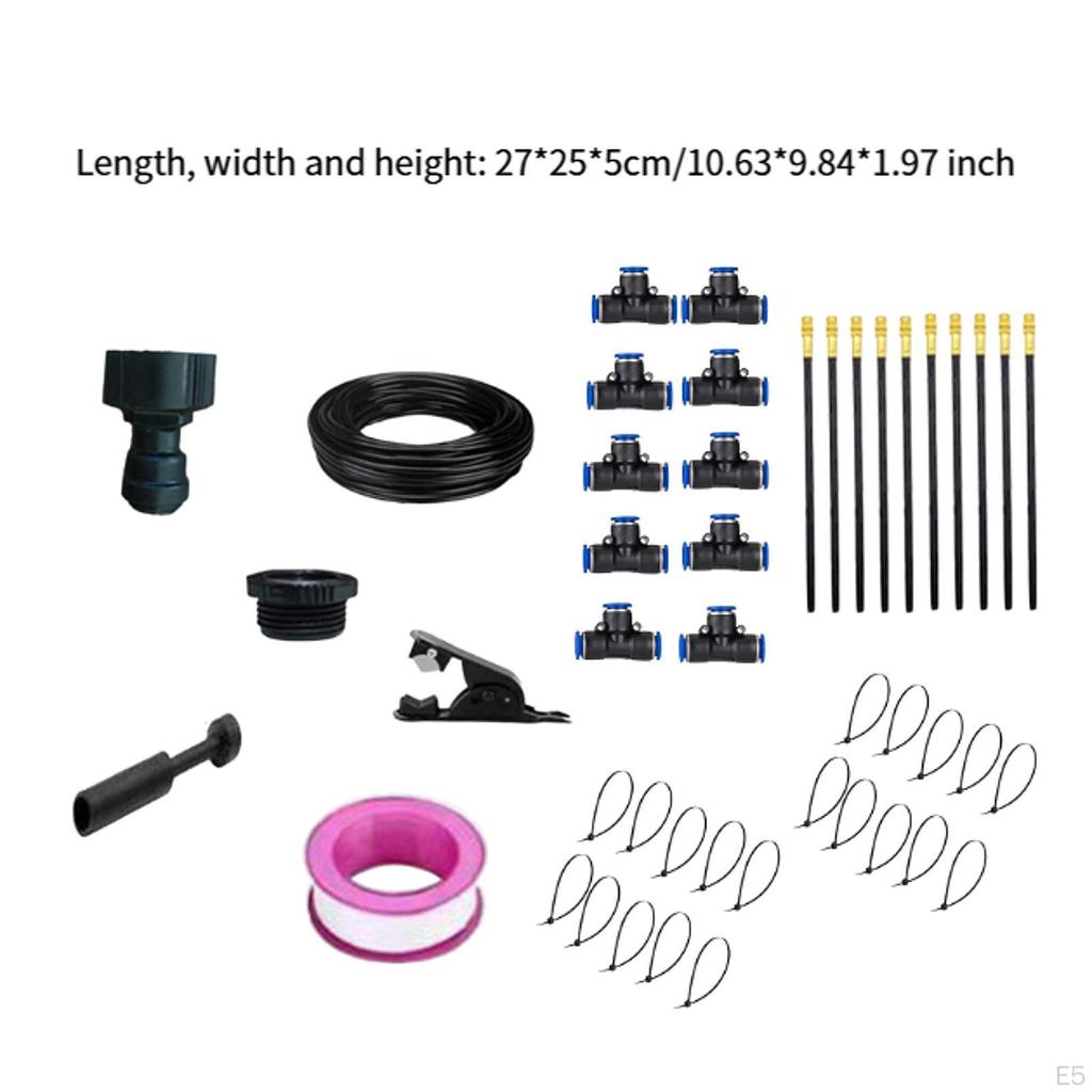 Automatic Irrigation Kit Adjustable Nozzles Indoor Plants Self Watering System Misting for