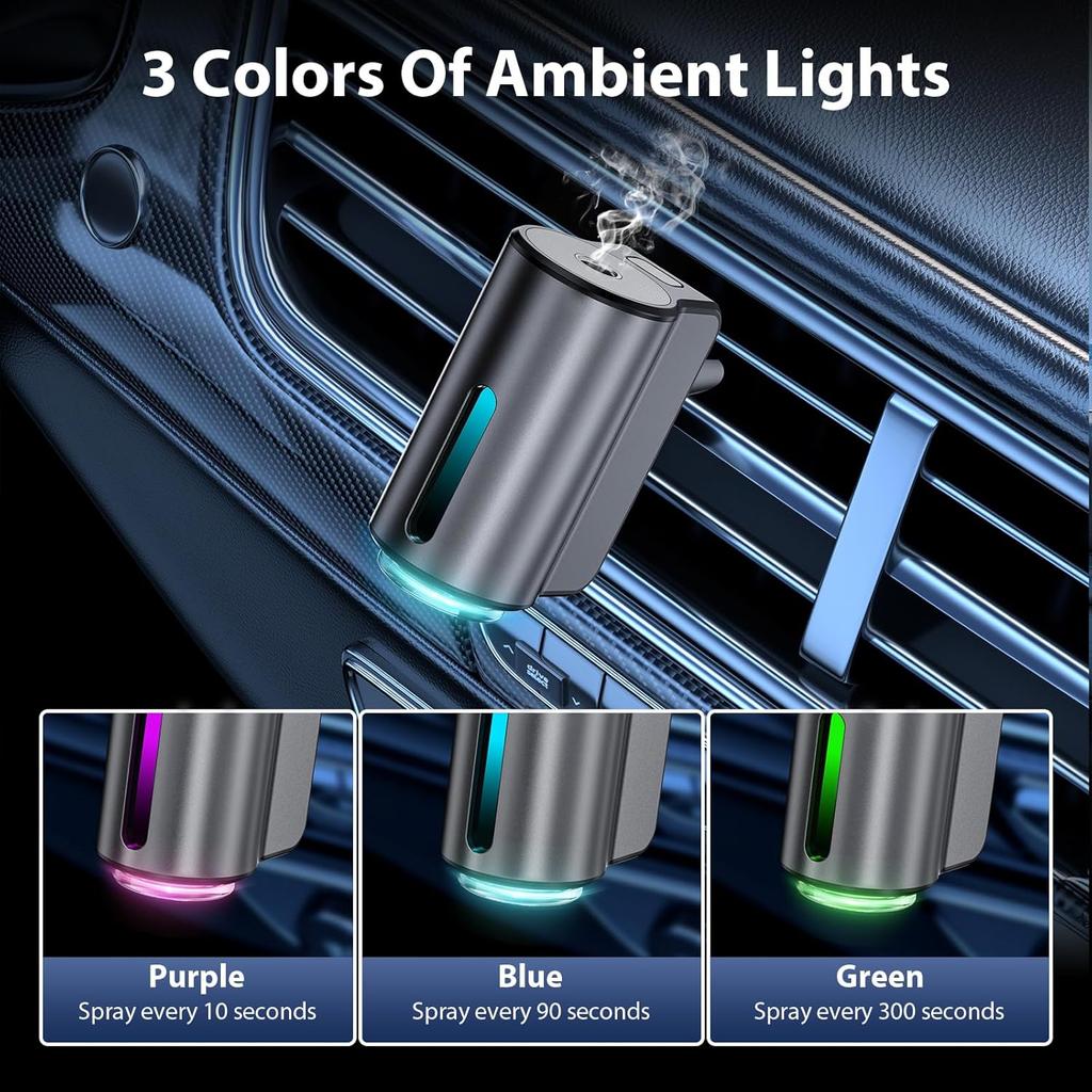 Smart Car Air Freshener, Car Air Freshener Diffuser, Car Diffuser Air Freshener With Three Adjustable Modes, Aromatizante Para Carro, Car Diffuser