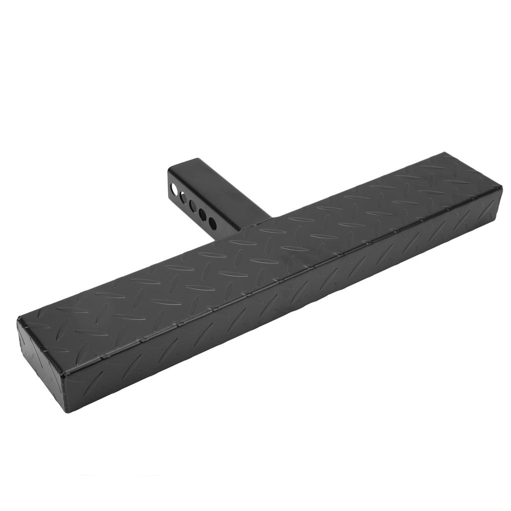 Dragkrok Bumper Guard 220LBS Lastkapacitet Slirfri Maximal Belastning Dragsteg för 2-tums Mottagare Svart