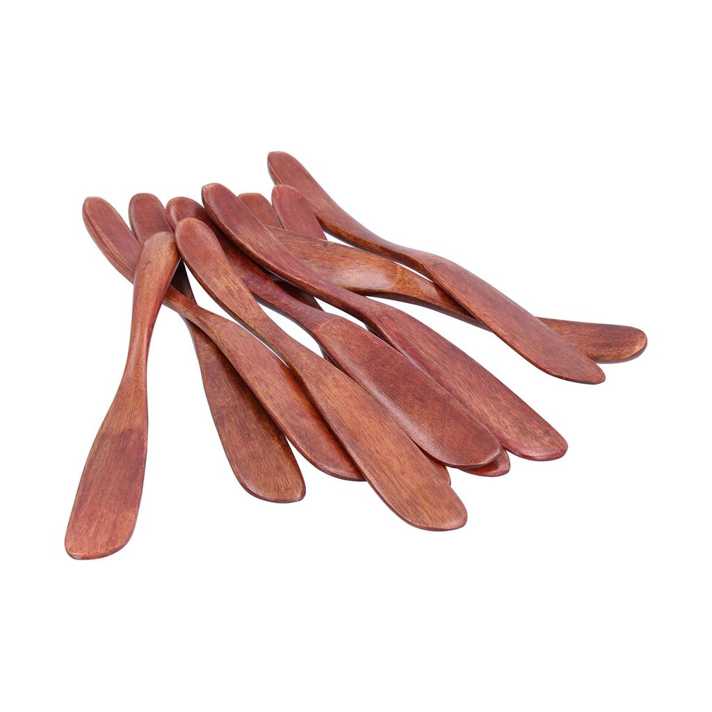 10 pz Coltello da Cena in Legno Spalmaperformaggio Coltello per Torta Stoviglie Riutilizzabili Gadget da Cucina per Casa Cucina Picnic Ristorante