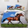 3D Animal Printed Duvet Cover Set Domineering Galloping Horse Bedding Set Soft 2/3pcs microfiber Quilt Covers with Pillowcase