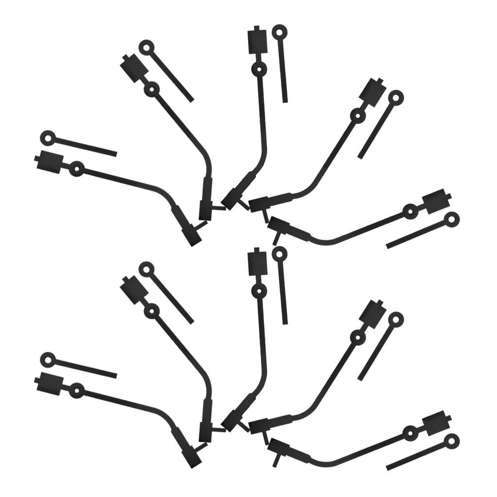 10 Sets Wall Clock Hands Replacement Wear-Resistant DIY Clock Pointer Parts for Vinyl Record Clocks Home Decoration