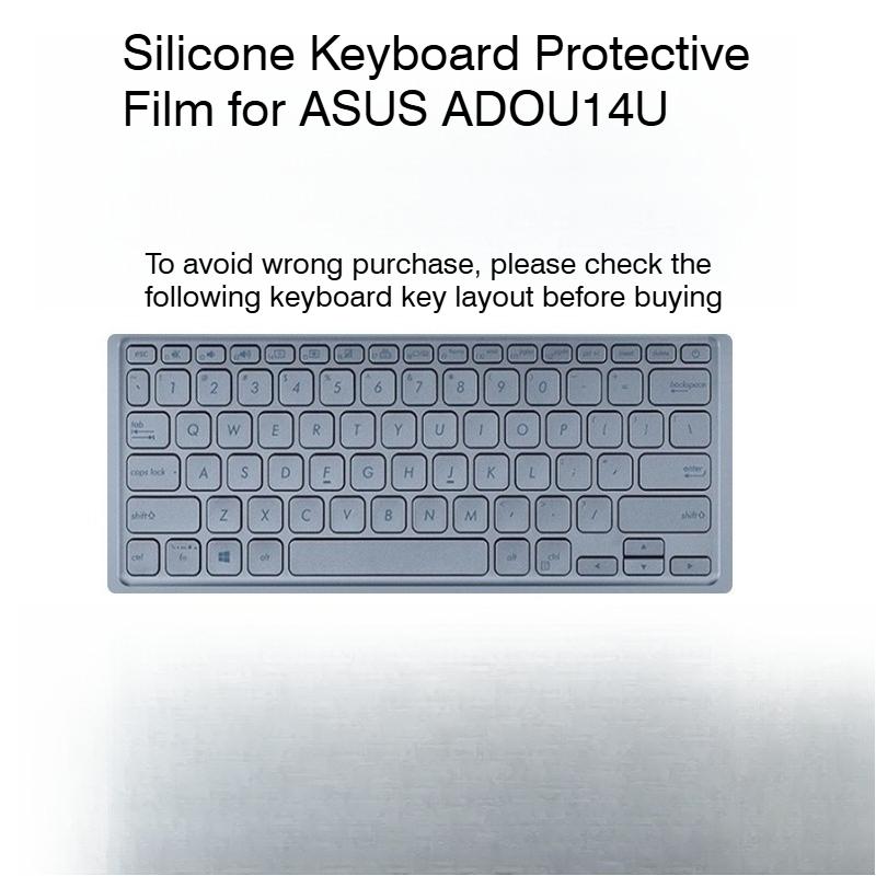 Silicone Keyboard Protective Film for ASUS ADOU14U Keyboard cover for ASUS ADOU14U