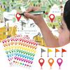 280PCS Map Location Stickers,Self Adhesive Peel and Stick Indicator Labels,Map Pointer Stickers for Marking Camping Adventure Sites or Travel