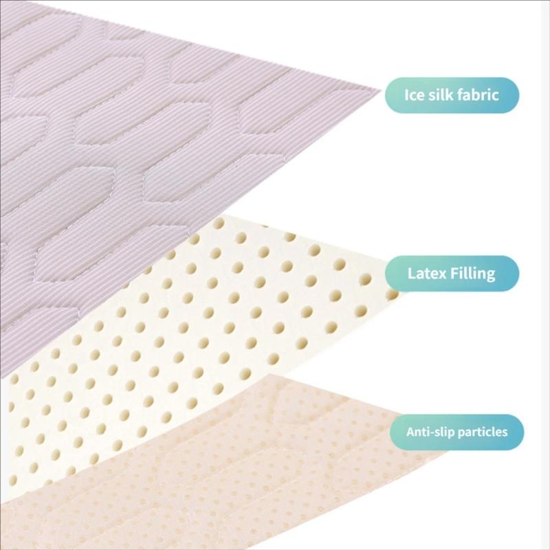 Latex Backed Dog Pad with Warm Season Comfort, Soft Indoor Layer Finish, Stable 55 x 70 cm Summer Size for Homes
