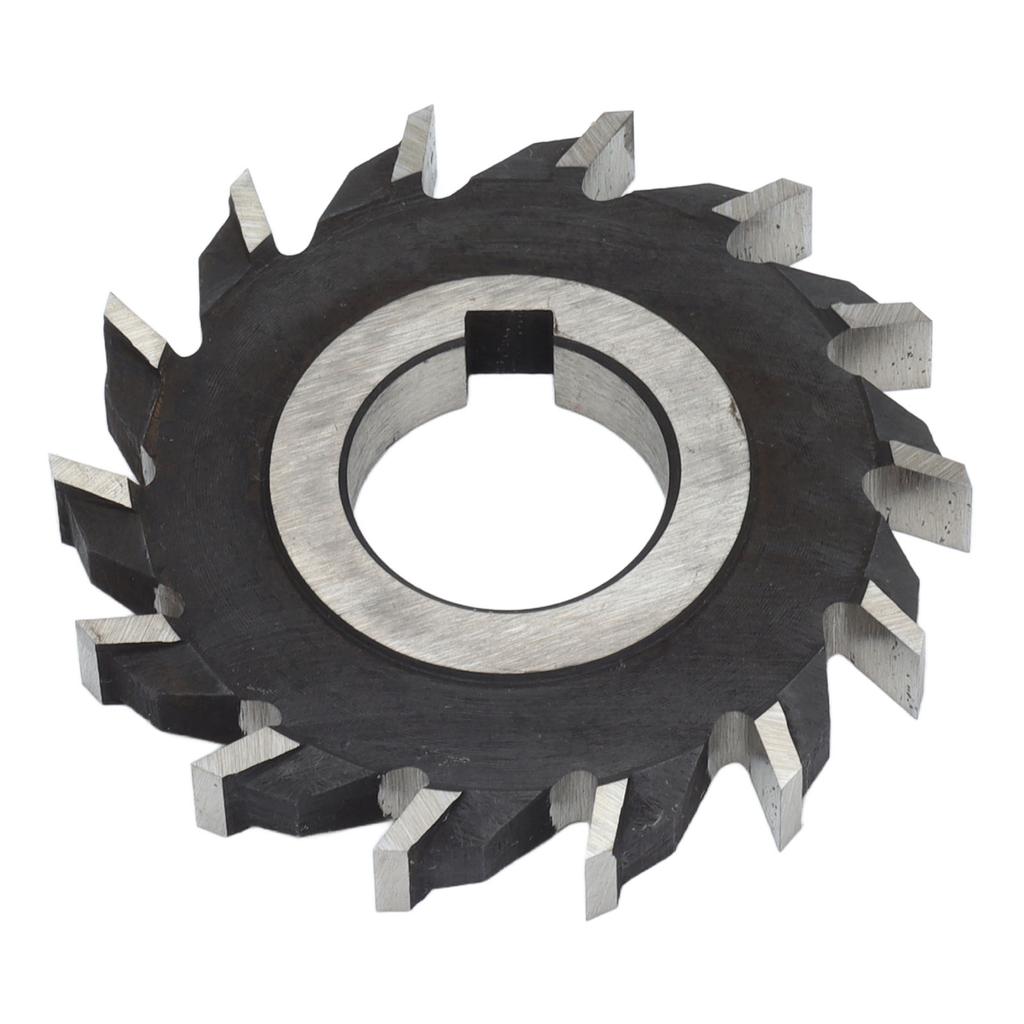 Milling Cutter High Speed Steel Straight 14 Teeth Face Mill Disc Drilling Tool 63mm Diameter