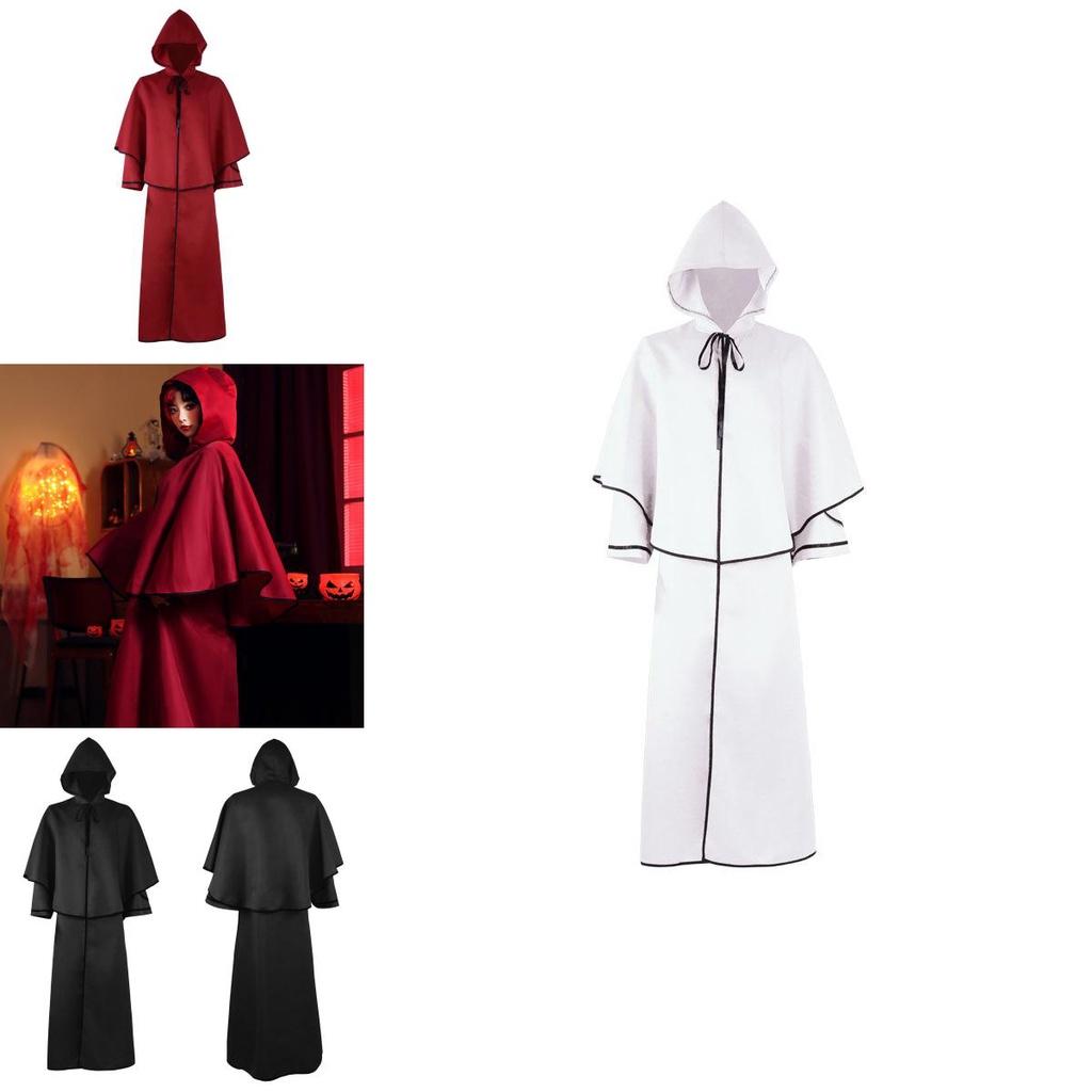 Vintage Guide Robe Hooded Cloak For Halloween Cosplay- 5 Colors