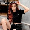 MLB Unisex Solid Color Round Neck Short Sleeve T-Shirt