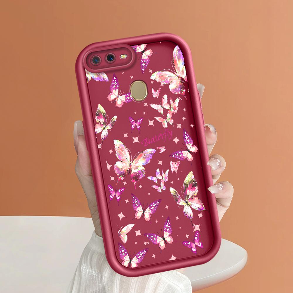 Soft Silicone Square Ladders Cartoon Pattern Full Cover Camera Protection Shockproof Case for OPPO Reno Realme OnePlus