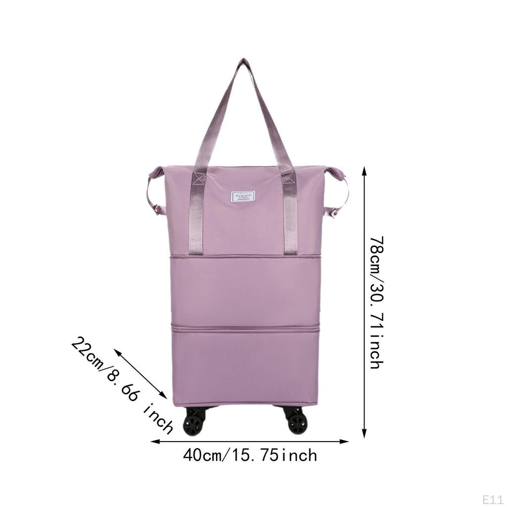 Compact Travel Duffel Bag with Wheels for Easy Transport