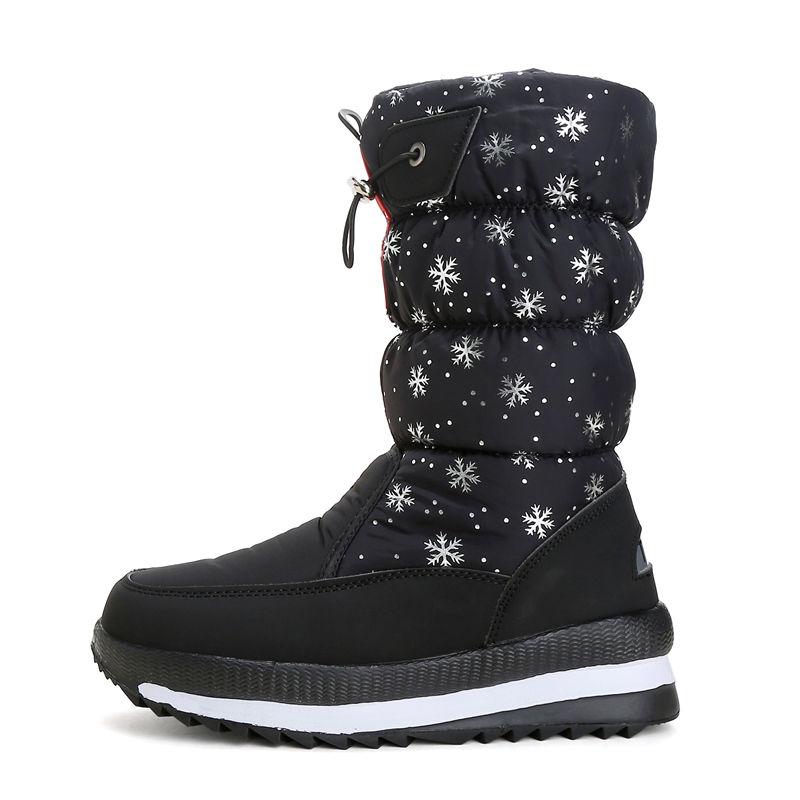 

Женские зимние ботинки, зимние ботинки на платформе, толстые плюшевые непромокаемые нескользящие ботинки, модная женская зимняя обувь, теплые меховые ботинки 37