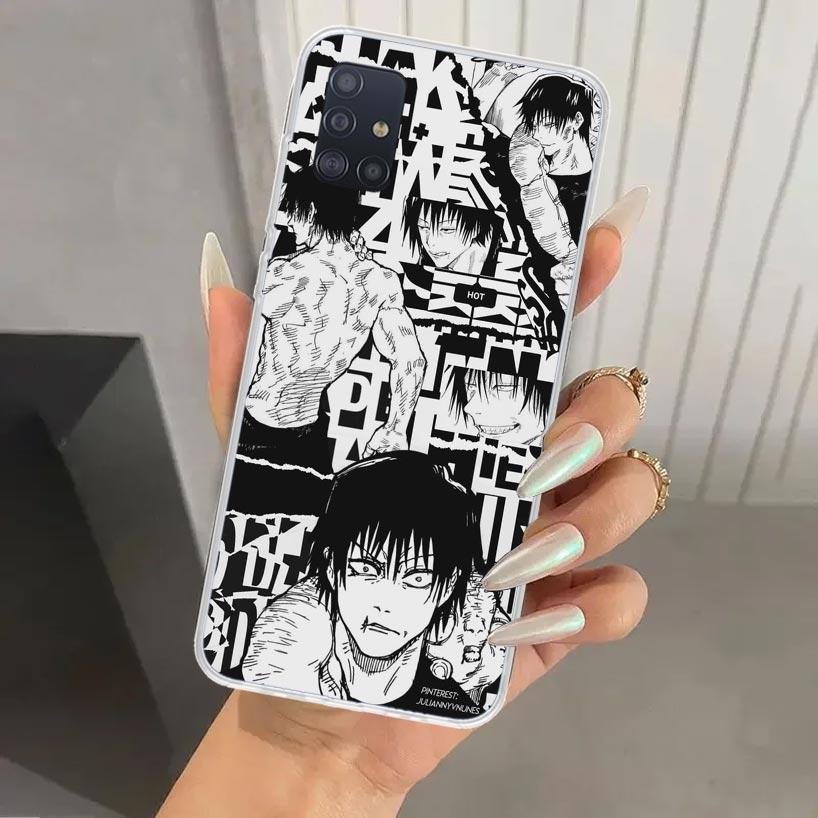 Jujutsus Fushiguro Toji Handyhülle für Samsung Galaxy A52 A32 A22 A12 A02S A50S A30S A10S Note 20 Ultra 10 Plus S10 A31 A20 A71