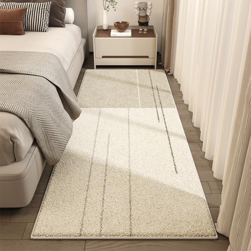 Light Luxury Living Room Decoration Carpet Fluffy Soft Bedside Rug Modern Style Rugs For Bedroom Thick Anti-Slip Study Floor Mat