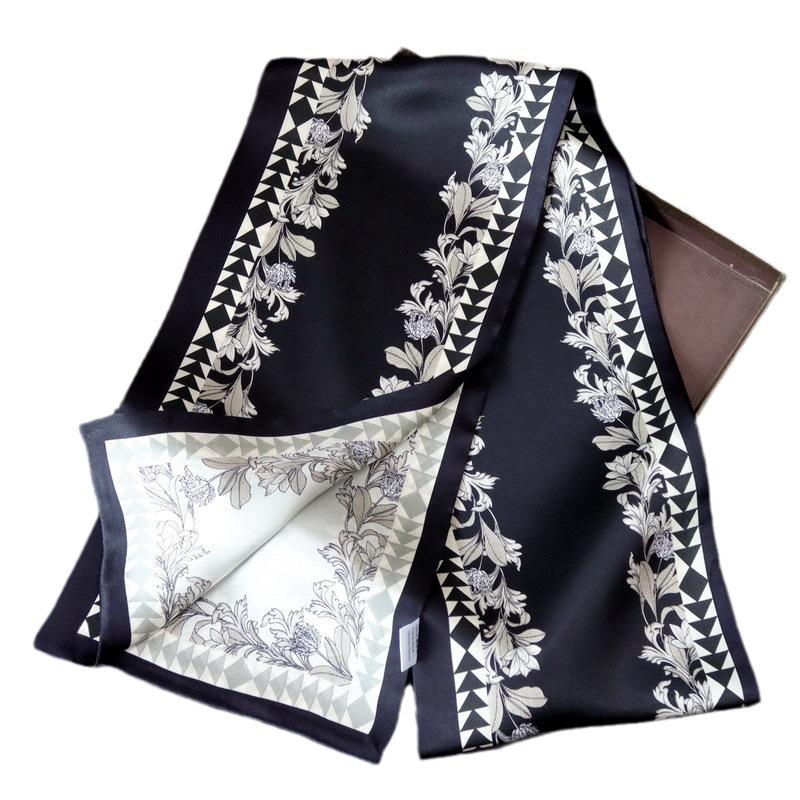 Silk women's Hangzhou silk scarves, long scarves, vintage mulberry silk ribbons, high-end gift professional neck scarves