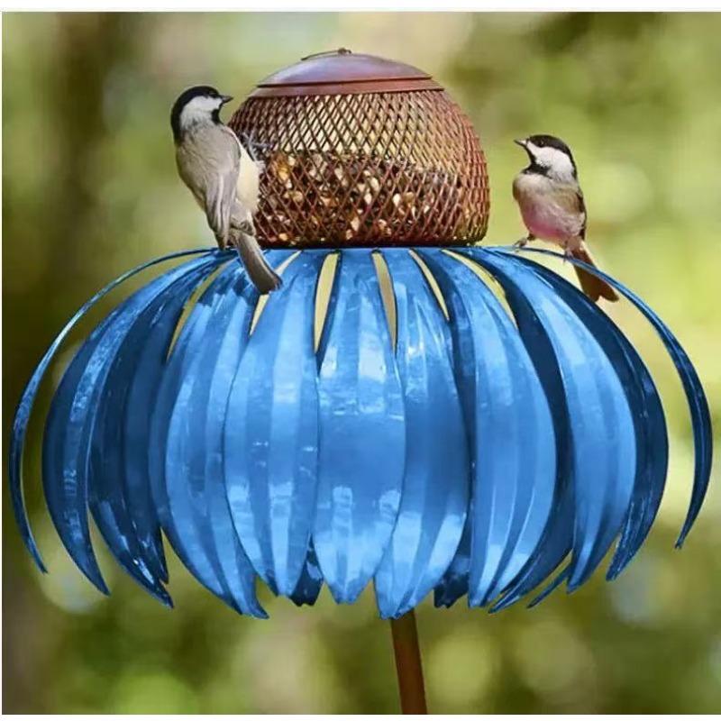 

Standing Metal Coneflower Bird Feeder, Decorative Flower Feeder for Outdoors, Coneflower Bird Feeder for Attracting Birds,Garden Décor