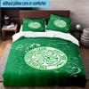 3pcs Celtic Football Club Crest Printed Bedding Set Duvet Cover Closure Includes 1 Duvet Cover & 2 Pillowcases Bedding Sets Home Decor Gifts