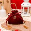 Traditional Flannel Gift Bag Chinese Wedding Gift Bag Drawstring Candy Bag  Wedding