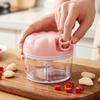 Manual Garlic, Multi-Function Food Mincer for Garlic, Meat, Vegetables and Baby Food - Kitchen Tool