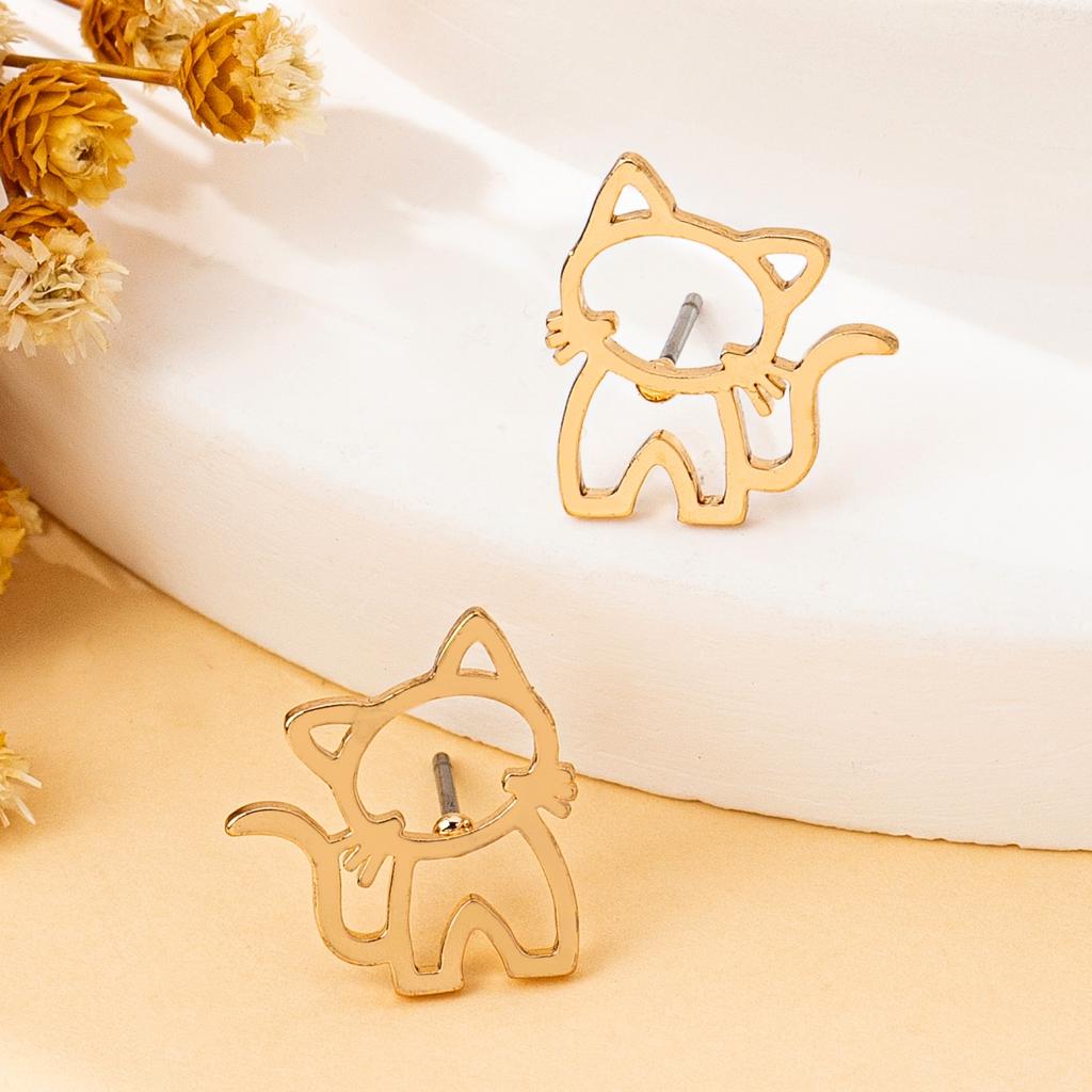 Women's Earrings Cute Animal Cat Earrings Suitable for Daily Wear and Gift Giving
