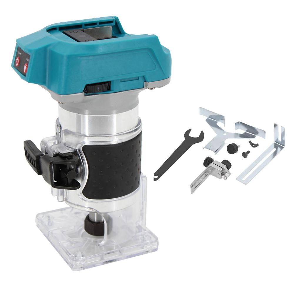 

Деревообрабатывающий электрический триммер Бесщеточный фрезер по дереву Гравировальный станок для прорезки пазов для аккумулятора Makita 18 В