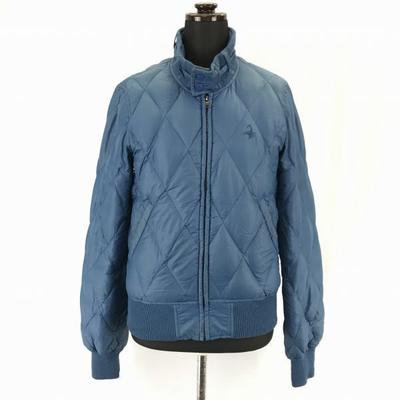 Hysteric Glamour/90% Daunenjacke/Damen F/Blau/Leicht/Dünn/Stehkragen/Druckknöpfe(GEBRAUCHT)