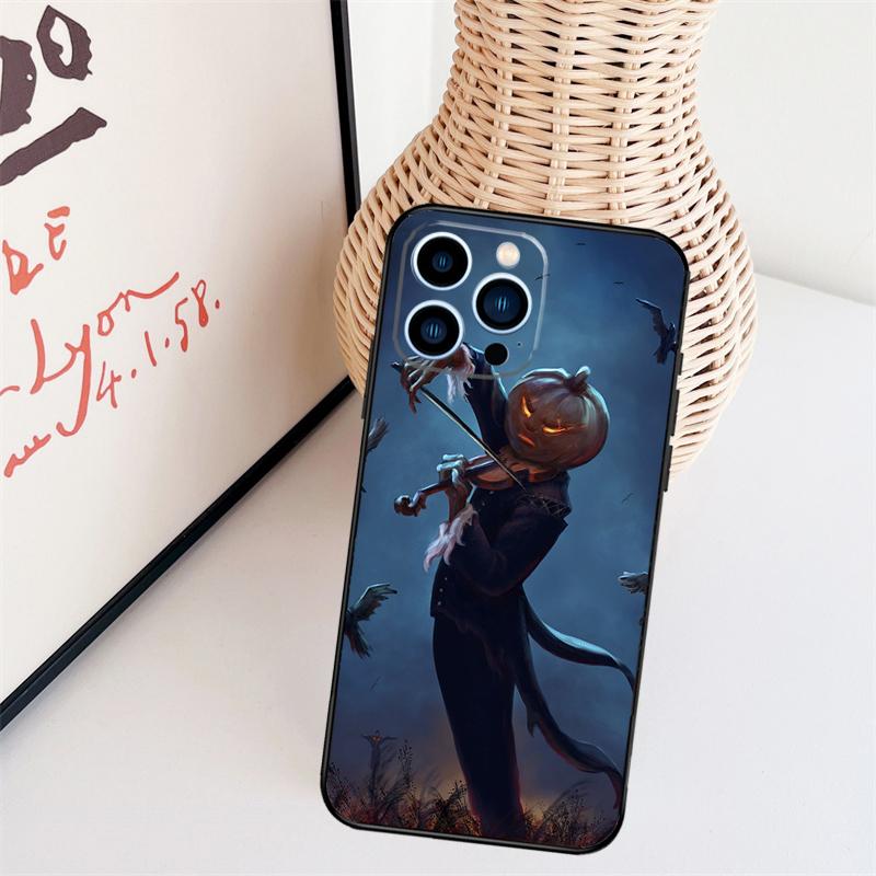 Halloween Pumpkin Ghost Mummy Phone Case For iPhone 17 Pro Max 16 15 11 12 13 14 Pro Max mini 15 16 Plus 16e 17 Air Cover