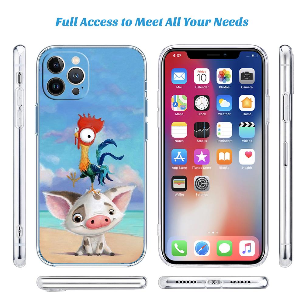 CJ79 Moana Transparent Phone Case for Motorola Moto G10 G20 G30 G31 G32 G34 G35 G41 G42 G50 G51 G52 G55 G60 G60S G62 G71 G72 G75