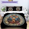 Glass Yorkie Dreams Pattern Bedding,Quilt Set Quilt Cover Pillowcase Home Birthday Gift (1*duvet cover+2*pillowcase,without core)