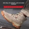 Winter High Top Safety Shoes with Steel Toe Puncture Proof Work Boots Industrial Construction Site Non-slip Work Shoes for Men