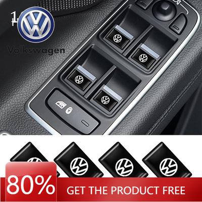 Voor VOLKSWAGEN VW 10 stuks/set 3D Styling Auto Epoxy Embleem Stickers Decor Accessoire Voor Volkswagen Passat b6 CC Polo Golf 4 6 Scir