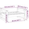 Dog Bed Honey Brown 55.5 X 45.5 X 28 Cm Solid Pine Wood