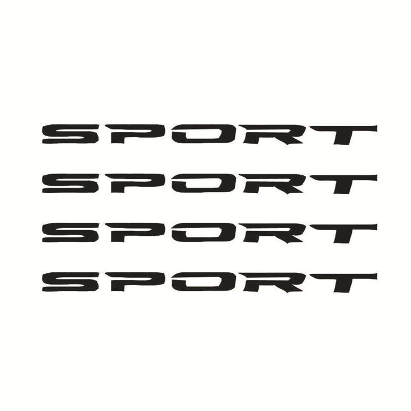 Neue 4 Pcs Auto Aufkleber Sport Schrift Auto Körper Aufkleber Auto Tür Felgen Radnabe Racing Aufkleber Außen Zubehör Auto produ