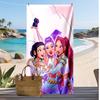 Kpop Dämonenjäger Bedrucktes Strandtuch, Großes Saugfähiges Schnelltrocknendes Handtuch für den Sommer, Outdoor, Schwimmen