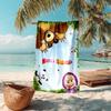 Fairy tale cute cartoon Masha and the Bear beach towel, outdoor camping beach towel for vacation swimming, outdoor pool, absorbent bath towel, H3