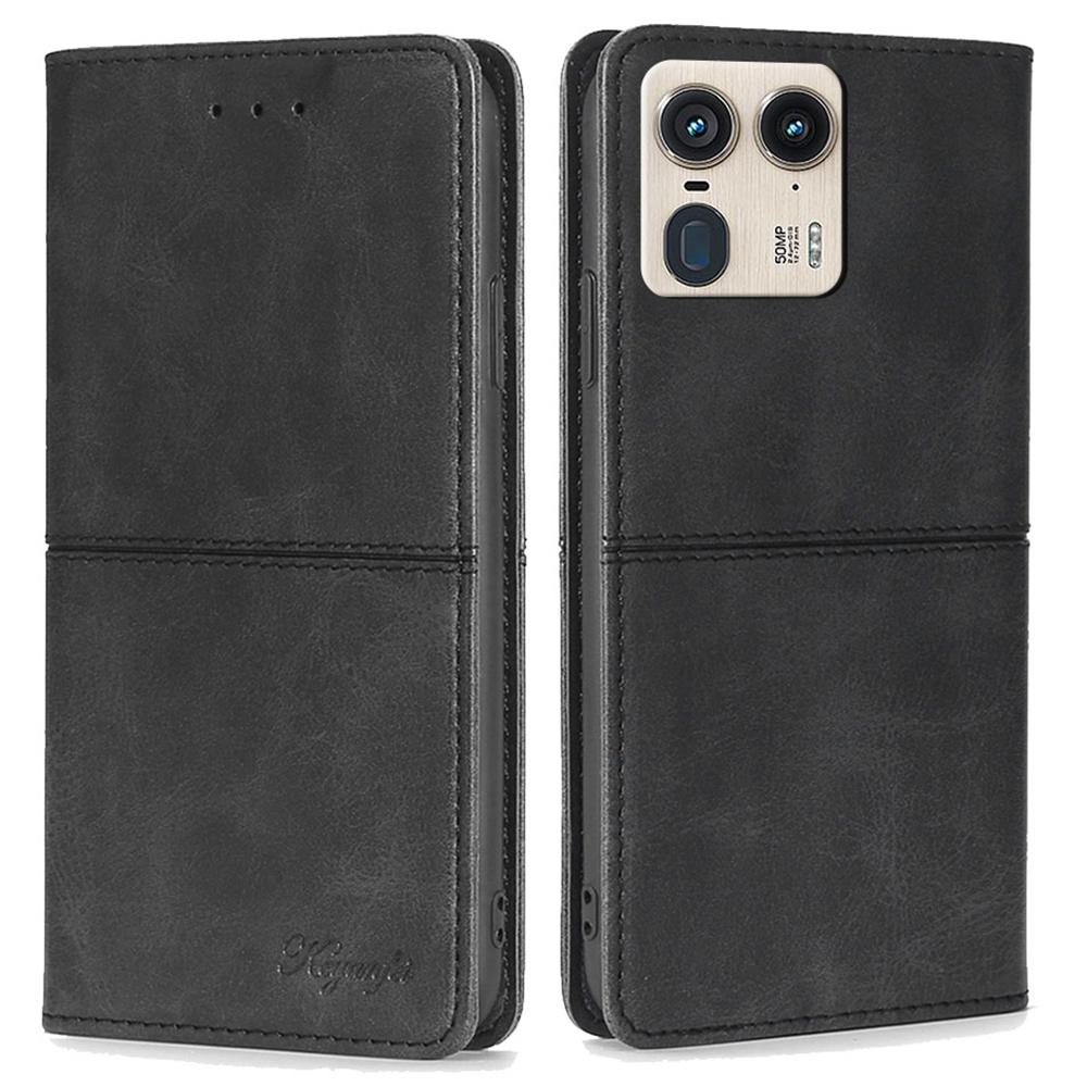 

For Motorola Moto X50 Ultra 5G/Edge 50 Ultra 5G Case Card Slots Cowhide Texture Phone Leather Cover A