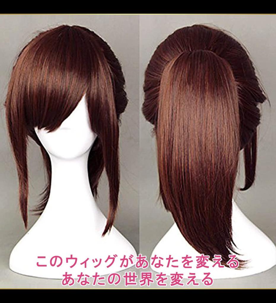 CaseEden Cosplay Wig with Vance, Brown, Dark Brown, and Dark Brown, Set of 2 Wig Nets
