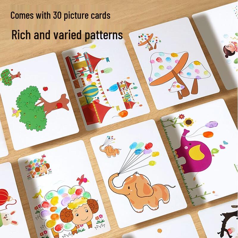 TaTanice Kids' Washable Finger Paint Set