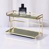 2 Tier Storage Holder Perfume Toiletries Multifunction Organizer Supplies for Home Living Room Item Organization Rack Shelf