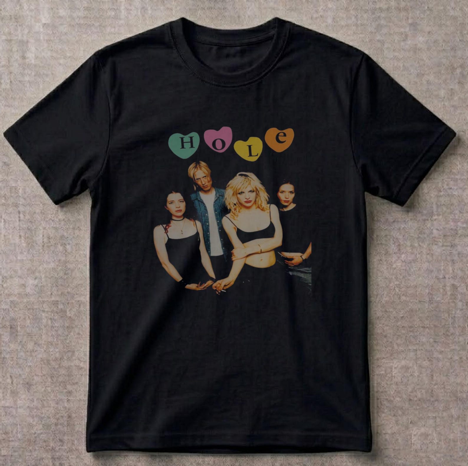 Hole Band T shirt, unisex, graphic tee 4XL
