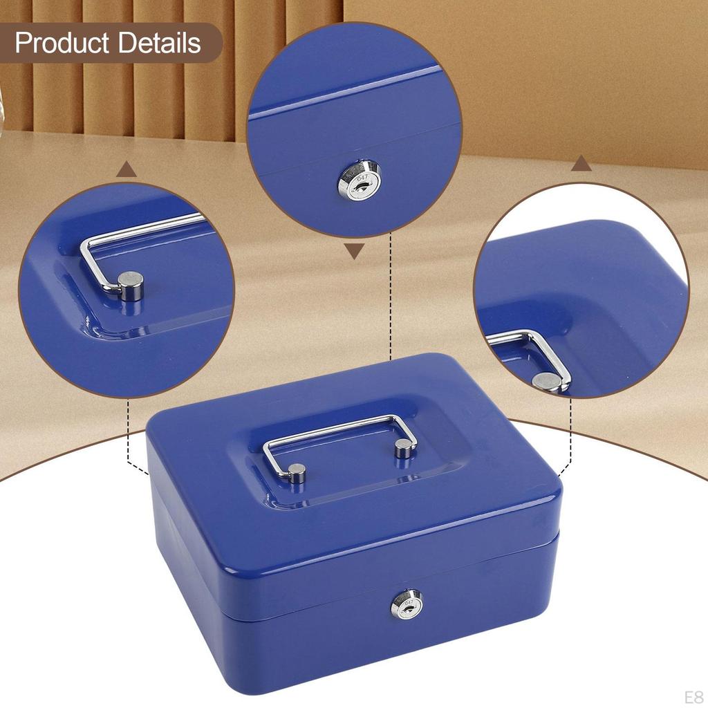 Children's Piggy Bank Storage Box Keepsake Metal Money with Lock Suitable for Decoration