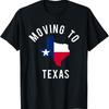 Moving To Texas And Leaving California With Flag T Shirt