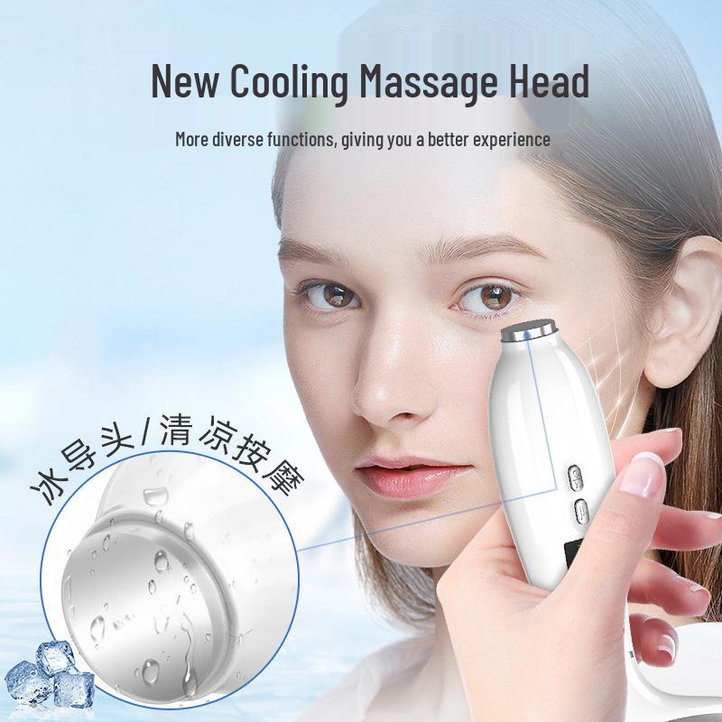 Ice Compress Neck & Facial Vibration Massager - Multi-Function Beauty Wrinkle Device