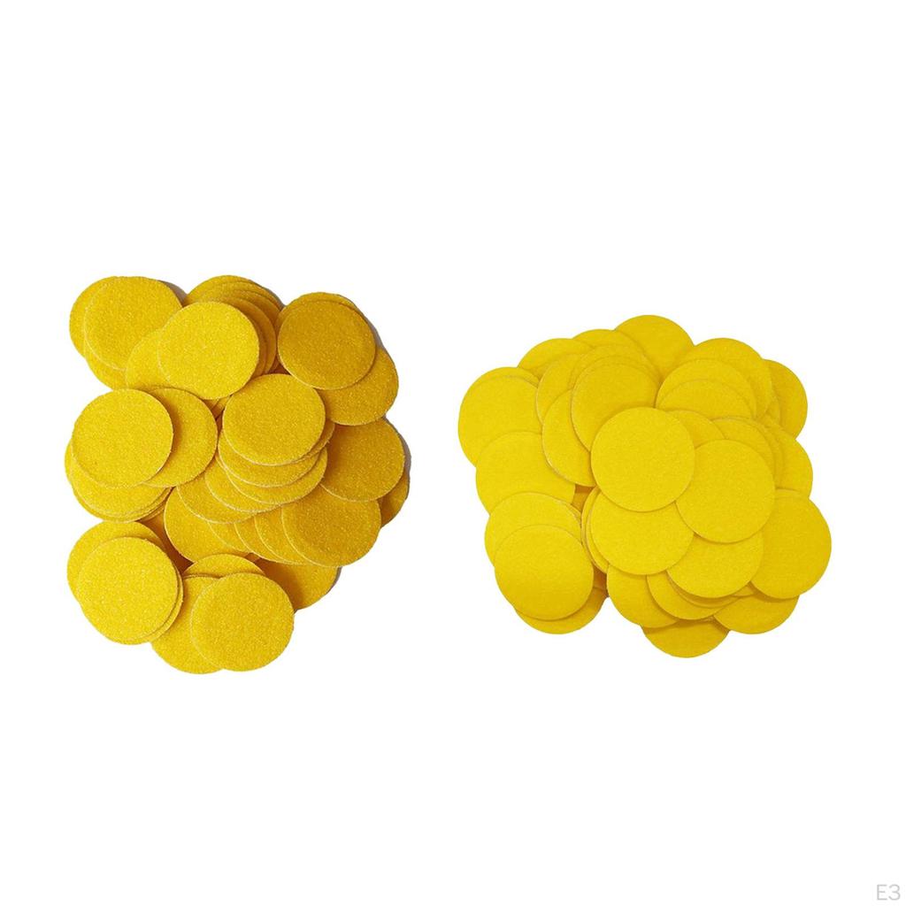 100 Stück Schleifpapier-Scheiben, Rund, Pediküre-Werkzeug, Fußfeilen-Ersatzpads für Maniküre