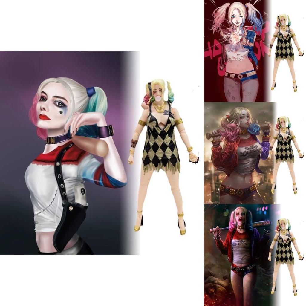 Mafex 042 Esquadrão Suicida Harley Quinn Versão Vestido Figura de Ação Modelo 16cm Pvc
