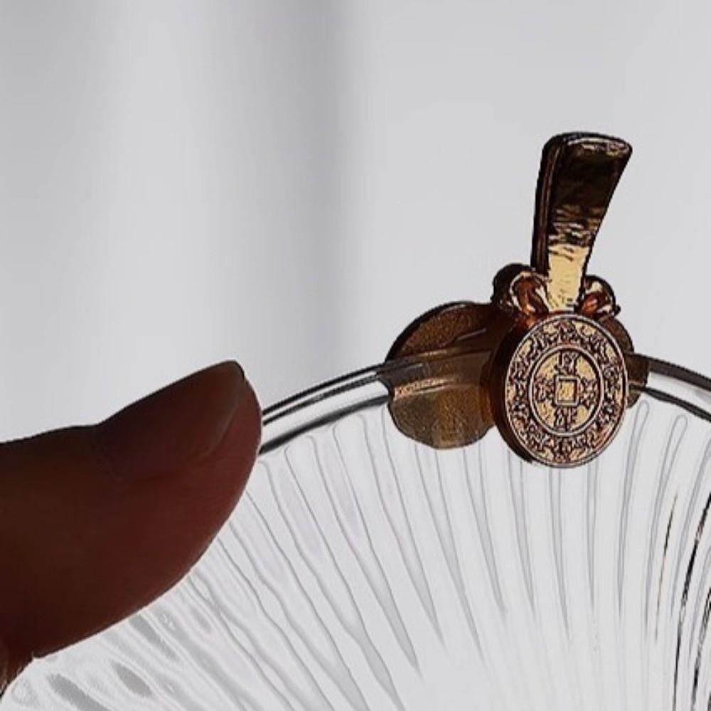 Hitzebeständiges Glas-Teesieb Transparent Dickes Teefilter Japanischer Stil Abnehmbares Tee-Wasser-Trennsieb