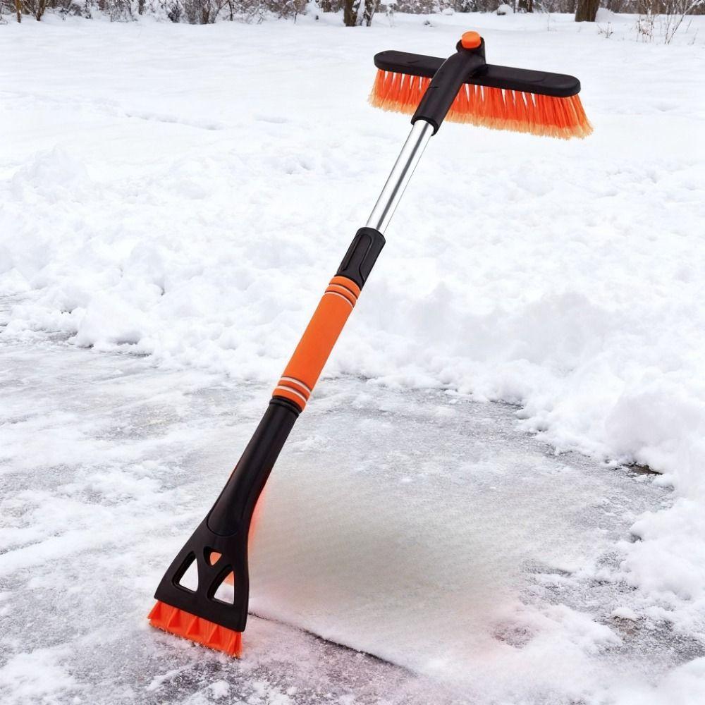 Detachable Ice Scraper Extendable Pole Snow Removal Tool Car Snow Brush  Winter Season
