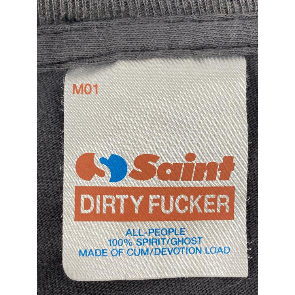 SAINT MICHAEL SM-HR1-0000-029 LS TEE/X/BLK tops XL grayUsed