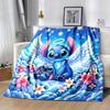 1 Stück Engel-Stich-Druckdecke - Weiche Ganzjahres-Kuscheldecke für das Büro, Personalisierte Geschenkidee mit entzückendem Cartoon-Design