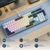 RK ROYAL KLUDGE X104 Mechanical Wired Creamy Gaming Keyboard Numpad and 104 Linear RGB Online Software for US QWERTY Full-Size Keyboard, (with Knobs),